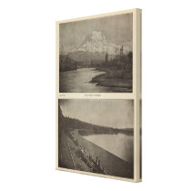 Mt Rainier Steilacoom Beach Canvas Prints