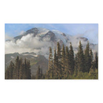 Mt Rainier Rectangular Stickers