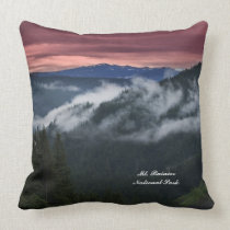 Mt. Rainier throw pillow pillows
