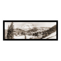 Mt. Rainier WA Snow Photo 1925 posters