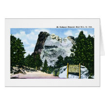 Mt. Rushmore Memorial, South Dakota Card