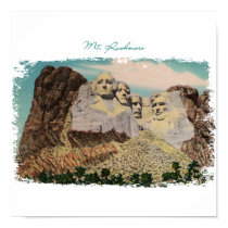 Mt. Rushmore Painted Canvas Print by vintageamerican Mt. Rushmore Painted Canvas Print