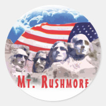 Mt. Rushmore Round Sticker
