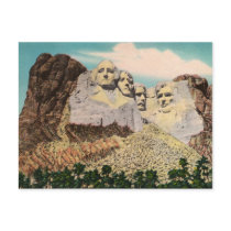 Mt. Rushmore Vintage Postcard