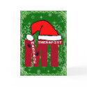 MT SANTA - MASSAGE THERAPIST CHRISTMAS SANTA cards