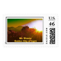 Mt. Shasta Golden City of Light postage