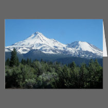 Mt. Shasta greeting card cards