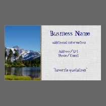 Mt Shuksan From Picture Lake business cards