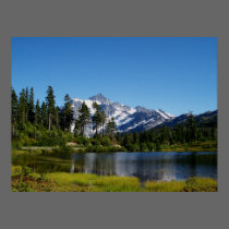 Mt Shuksan From Picture Lake posters