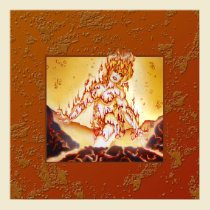 MtG Fire Elemental print posters