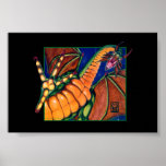 MtG Shivan Dragon print on black