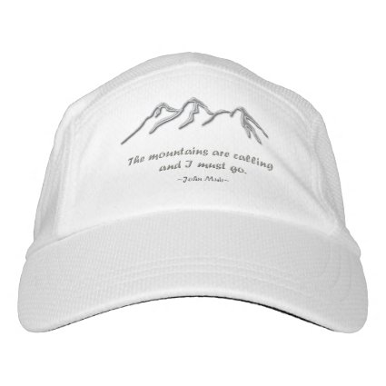 Mtns are calling / Snowy Metallic Design Headsweats Hat