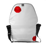 muahaaa-bag/white&black messenger bag