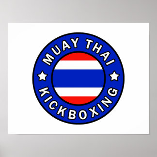 Muay Kickboxing tailandés Póster