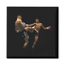 Muay Thai Boxing Action Fridge Magnet