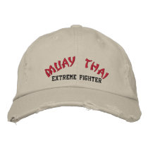 Muay Thai embroidered hats