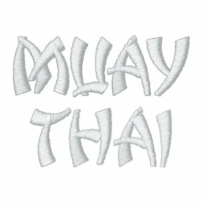 Muay Thai Embroidered Jacket by Ricaso_Graphics
