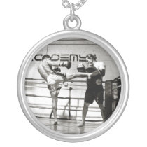 Muay Thai Kick Personalized Necklace