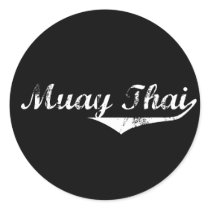 Muay Thai Round Sticker