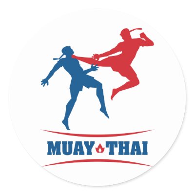 Muay Thai Round Sticker