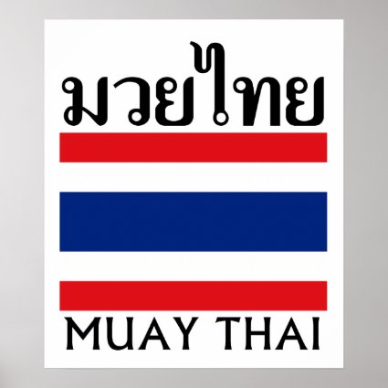 Muay Thai + Thailand Flag Posters