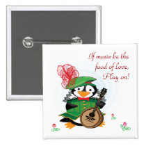 Much Ado About Penguins Button buttons
