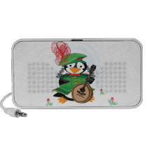 Much Ado About Penguins Doodle speakers