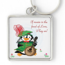 Much Ado About Penguins Keychain keychains