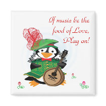 Much Ado About Penguins Magnet magnets