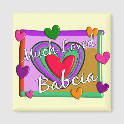 Much Love Babcia (Polish Grandmother) Magnets