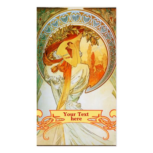 Mucha Art Nouveau - Art Deco Business Cards