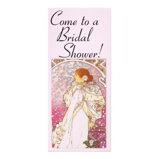 Mucha Art Nouveau Bridal Shower Invitation