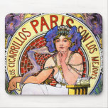 Mucha Art Nouveau Illustration mousepads