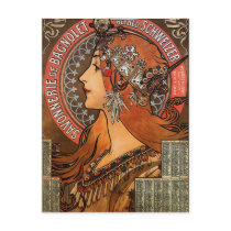 Mucha - Art Nouveau postcards by VintageCabaret Mucha - Art Nouveau postcards