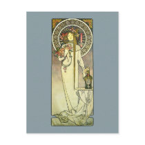 Mucha Art Nouveau Trappistine Postcard