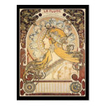 Mucha Art Nouveau Woman Post Cards