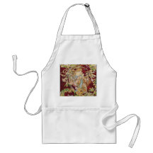 Mucha Art Nouveau: Woman With Daisy Aprons