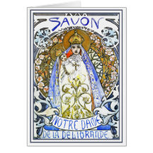 Mucha Card : Savon Notre-Dame