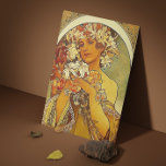 Mucha flowers business card templates