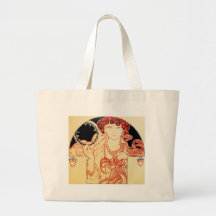 Mucha ~ Girl from Brooklyn Exhibition Poster Canvas Bag