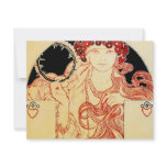 Mucha ~ Girl from Brooklyn Exhibition Poster Personalized Invitation