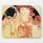 Mucha ~ Girl from Brooklyn Exhibition Poster Mousepads