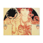 Mucha ~ Girl from Brooklyn Exhibition Poster postcards