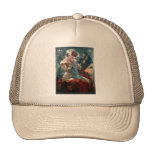 Mucha Lefevre-Utile art deco woman red dress Mesh Hats