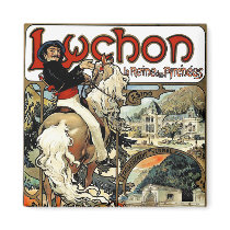 Mucha - Luchon -  Casino  -Art Nouveau magnets