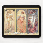 Mucha ~ Panel of Three Mouse Pads