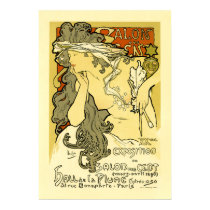 Mucha Poster: Salon des Cent posters by VintageCabaret Mucha Poster: Salon des Cent posters