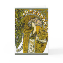 Mucha - Sarah Bernhardt - Gismonda Greeting Card