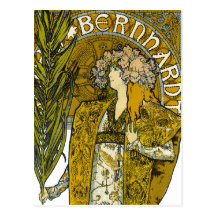 Mucha - Sarah Bernhardt - Gismonda Postcards