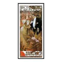 Mucha - Vintage French Poster Art - Flirt posters